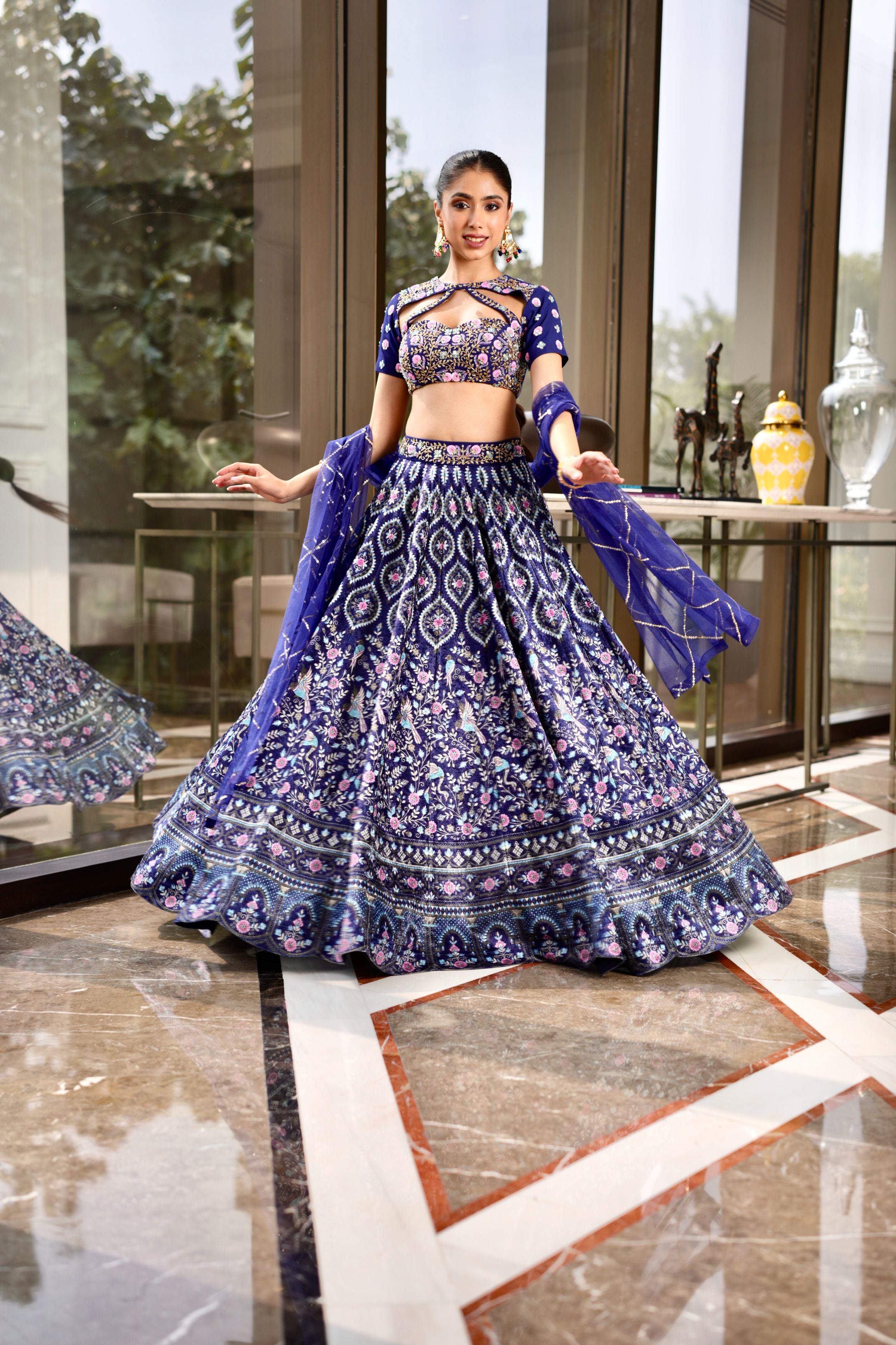 HomeShop18 - #HS18TSO - Complement your beauty only with the best, with Alveera  lehenga sarees. Buy here: http://bit.ly/bea_Sa | Facebook